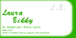 laura bikky business card